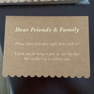 2 packs of date night suggestion cards. Each pack 30 suggestion cards